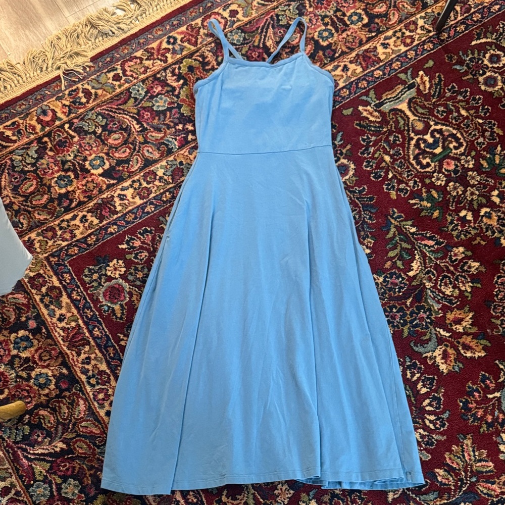Pact Fit and Flare Midi dress - blue